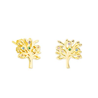 Pendientes Tree of Life Colours Gold