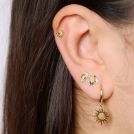 pendientes minis dorados