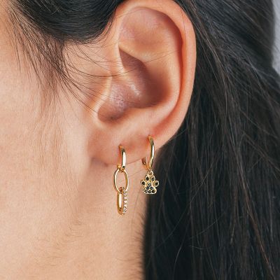 aros para mujer dorados