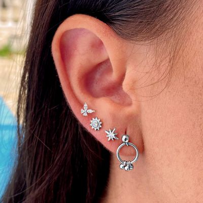 Pendientes de Aros en Plata