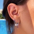 pendientes de aro con colgante