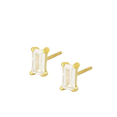 Pendientes Mineral White Gold