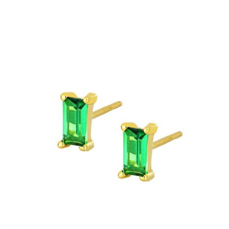 Pendientes Mineral Green Gold
